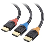 Cable Matters 3-Pack High Speed HDMI Cable 10 ft with 4K @60Hz, 2K @144Hz, FreeSync, G-SYNC and HDR Support for Gaming Monitor, PC, Apple TV, and More