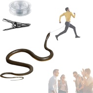 Snake Prank with String Clip,Golf Snake Prank,Clip On Snake Prank,Rubber Snake,Snake Prank with Stri