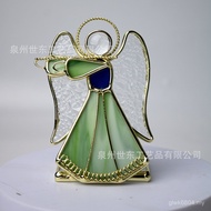 Hanging Hanging East Color Candlestick Wave Ornaments World Angel Decoration Glass Window Cross-Bord