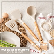 CAROTE Same Style  4PCSKitchen Tools Set Heat Resistant Kitchen Cookware Set Silicone Spatula Utensi