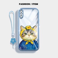 YBD Case For Samsung Galaxy A50 A50S A30S A307 A03S A02S M02S A025 A307 Cute Cartoon Cat and Dog Cle