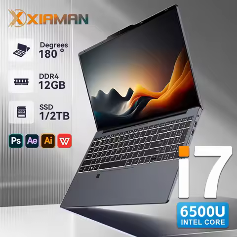 Xiaman 15.6" Potrable Laptop Computer Intel Core i7 6500U Windows 11 Pro Gaming Laptop 16GB DDR4 512