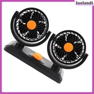 Car Fan 24V Cooling Fan Dual Dashboard Fan Vehicles Fan for SUV Trucks