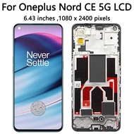 6.43" TFT LCD For OnePlus Nord CE 5G EB2101 EB2103 Nord CE LCD Display Screen Touch Panel Digitizer 