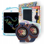 Bemi Linko &amp; Doodle Set: Award-Winning 4G Smartwatch and 10" Tablet in Navy Blue, Ideal Kids' Gift with Health and Location Tracking