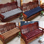 Sofa Cushion Thick Sofa Cover for Solid Wooden Sofa Foam Soft Universal Strip Cushions 1/2/3/4 Seater Mahogany Sofa Cover Set Anti-Slip bench Sponge mat Couch Cover Sofa Protective Mat