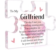 Gifts for Her Girlfriend Sentimental Gift Ideas Romantic Gifts Puzzle Shaped Acrylic Block Plaque Un