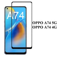 TEMPERED GLASS 5D 9D OPPO A74 4G / A74 5G FULL GLUE FULL COVER