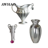 [AWHAO] Easy-to-attach Flower Brooch for Women And Men, Fashion Accessory, Corsage, Metal Brooch for