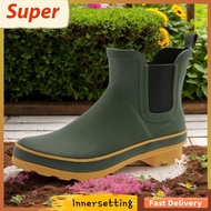 [innersetting.my] Women s Rain Boots Waterproof Garden Boots Rubber Boots Garden Shoes for Outdoor