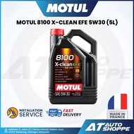 Motul 8100 X-Clean EFE 5W30 Fully Synthetic Original (5L) Engine Oil Lubricant