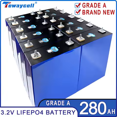 New 280Ah Lifepo4 Rechargable Battery Pack 3.2V Grade A Akku Lithium Iron Phosphate Prismatic Cells 