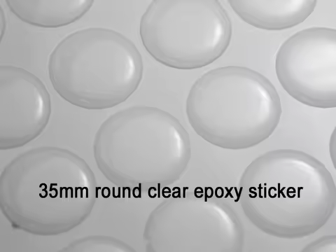 35mm Round Epoxy Stickers Clean And Clear Non-Yellowing 3D Dome DIY Jewelry Making Accessories
