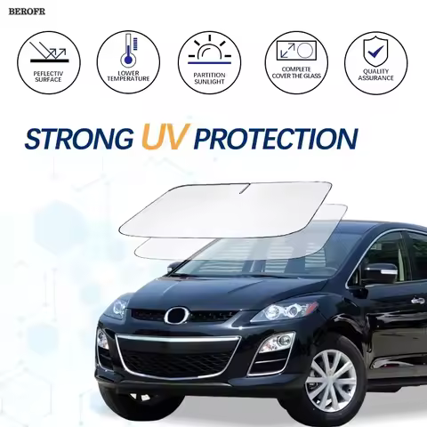 Car Windshield Sun Shade For Mazda CX7 Sunshade Summer Visor Protector Foldable Blocks UV Rays Prote