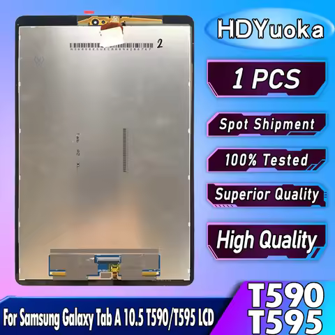10.5" High Quality For Samsung Galaxy Tab A 10.5 LCD SM-T590 SM-T595 Display Touch Screen Digitizer 