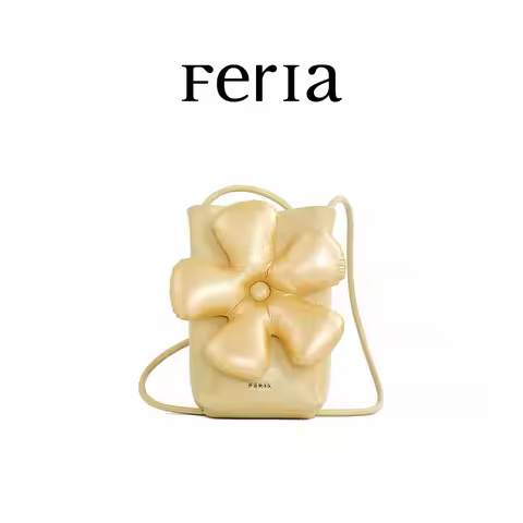 Feria Korean niche single-shoulder bags, phone bags, lightweight frosted flower bags