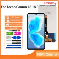 smhdmy For Tecno Camon 18 CH6 18 P CH7 LCD Display Touch Screen Replacement
