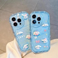 Cinnamoroll 3D Dolls KeyChain Case For OPPO A5X A5 A5i Pro A78 A74 A77 A95 A58 A54 A52 A72 A53 A33 A