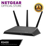 NETGEAR Nighthawk Cybersecurity Smart WiFi Router (RS400) - AC2300 Wireless Speed (up to 2300 Mbps)  4 x 1G Ethernet and 2 USB Ports  Includes 3 Years of Armor Security