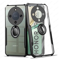 Acrylic Ring Stand Phone Case For Honor X9d 5G Transparent PC Protect Back Cover HonorX9d Honer Hona