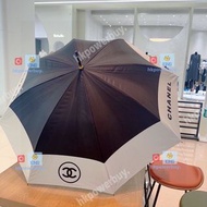新款 CHANEL 香奈兒 拼接 直桿長傘 防紫外線 遮陽傘 雨遮 防曬