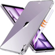Silicon Case For iPad Air 11 13 2024 Clear Transparent Case Soft TPU Back Cover Tablet Case For iPad
