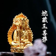 【現貨】立體佛本命年守護佛地藏王菩薩黃金色吊墜高級感百搭時尚吊墜項鍊