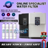 2024 New MIDEA Water Dispenser Hot Warm Cold Tabletop Penapis Air 2037 - Compressor - -4 Korea Filte