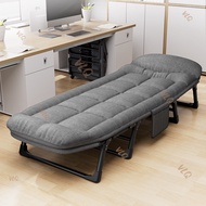 Portable Folding Bed With Foam Soft Comfortable Single Bed Reclining Chair Nap Foldable Bed
