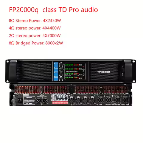 4 Channel 4x7000W FP20000q Power Amplifier Line Array Sound System Audio Professional Disco Dj Power