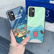 Bugcat Capoo Phone Case Glass for Samsung Galaxy S21 S22 S23 S24 S24FE Ultra Fe Plus A04 A12 A33 A34
