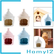 [HOMYL2] Ceramic Hamster Habitat Hideout, Hamster House Pet Sleeping Huts Hamster Habitat for Chinchilla