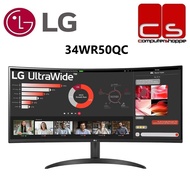 LG UltraWide 34WR50QC 34'' QHD 100HZ FREESYNC HDR10 VA Curved Monitor