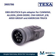 Texa OBD-DEUTSCH 9-pin adapter for CUMMINS, ALLSON, JOHN DEERE, CNH GR