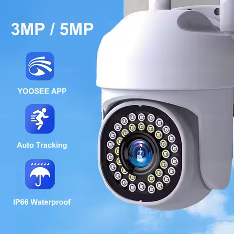 YOOSEE HD IP Camera 3MP 5MP WiFi Security Camera Outdoor Waterproof IP66 Motion Detection Auto Track