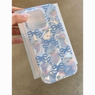 Phone case Applicable iPhone Suitable for Water Ripple Flower Bowknot iPhone17/16/15Promax Simple13P