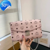 New M Brand Classic Print Large Chain Bag Fashion Crossbody Envelope Bag Lock Shoulder Commuter Smal
