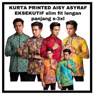 Kurta PRINTED AISY ASYRAF Executive slim fit Long Sleeve s-3xl