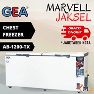 chest freezer gea ab-1200-tx / freezer box gea ab 1200tx 1050 liter