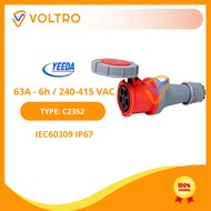 YEEDA Industrial Mobile Socket 63A 3 Phase (3P + N + E) Mobile Plug Ceeform Connector Generator Fact