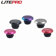 Litepro Road Bike Plastic Handlebar Plug Lightweight MTB Folding Bicycle Litepro Handle Bar Grips Plugs Cycling Accessory Parts