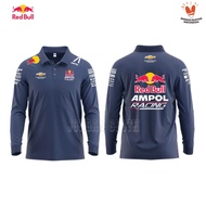 Polo shirt Tshirt Kaos Kerah Lengan Panjang Redbull Ampol Racing