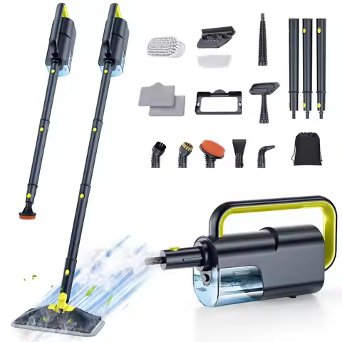 10in1 Steam Cleaner, Steam Mop amp Handheld Steam Cleaner with 350ml Water Tank, 10s Fast Heating, 2