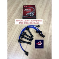 HOS - CAR PLUG WIRE SET / PLUG CABLE SILICONE - TOYOTA LEVIN 1.6 20V (NEW) 4AGE CABLE BIN SMALL