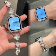 Fashion Clover Charm Bracelet Strap For Apple Watch 49mm 45mm 41mm