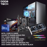 (READY STOCK) INTEL CORE I5-10400F + GIGABYTE B460M AORUS PRO + NVIDIA GEFORCE GTX 1660 SUPER 6G PC 