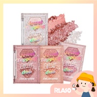 [Rlaso] i'm meme Eyeshadow Palette Pocket Makeup Two-Color Diamond Eyeshadow Palette