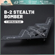 Diecast Aircraft Stealth Bomber B-2 Spirit Scale 1:200 Series Airplane Toy, Children's Toys Home Pla