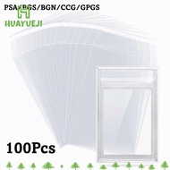 HUAYUEJI 100 Sheets PSA BGS Card Brick Film, Strong Waterproof PSA BGS Slab Sleeve,  Durable Transpa