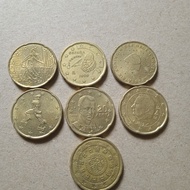 Coin Euro 20 Cent set 7 Negara